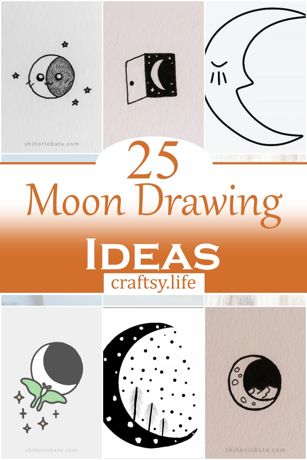 Moon Drawing Ideas