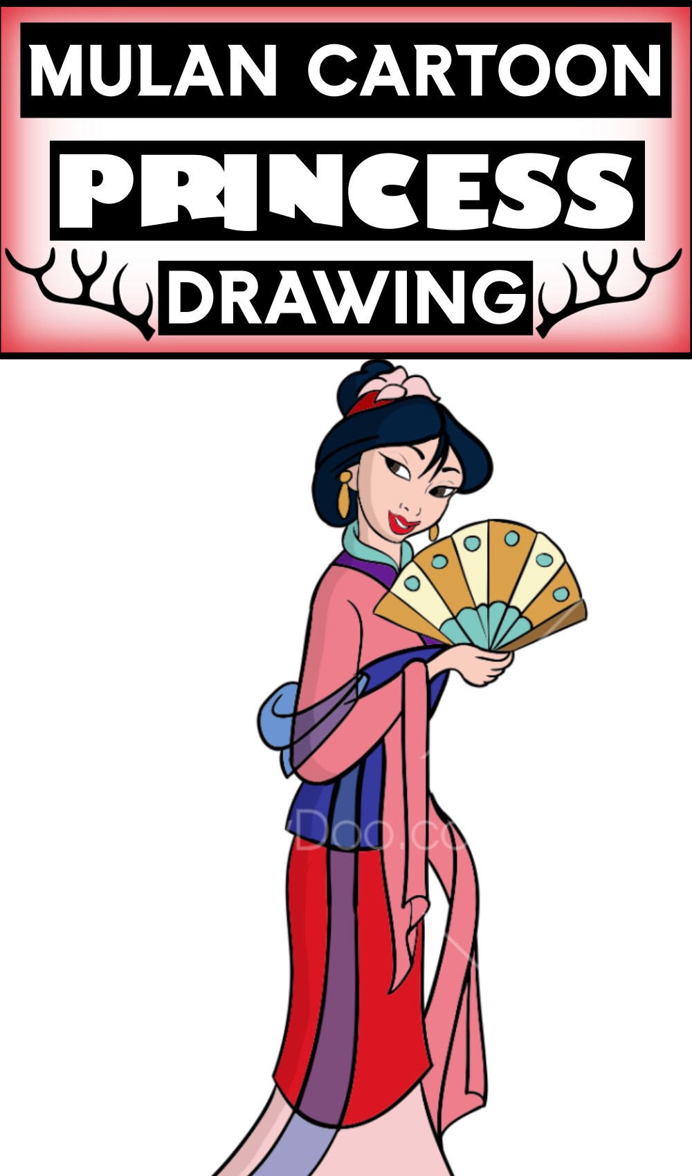Mulan Cartoon Princess Drawing