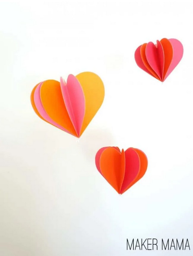 Paper Heart Decorations For Fun Holiday Decor