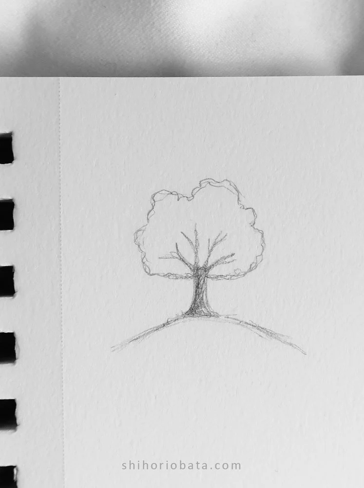Pencil Tree Drawing