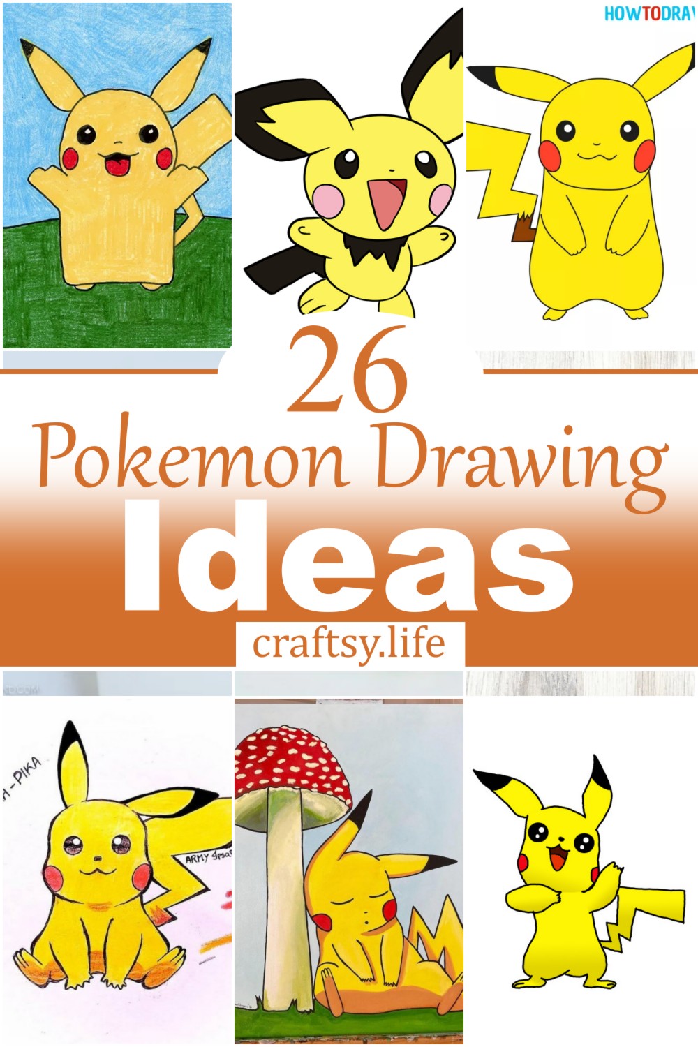 26 Pokemon Drawing Ideas