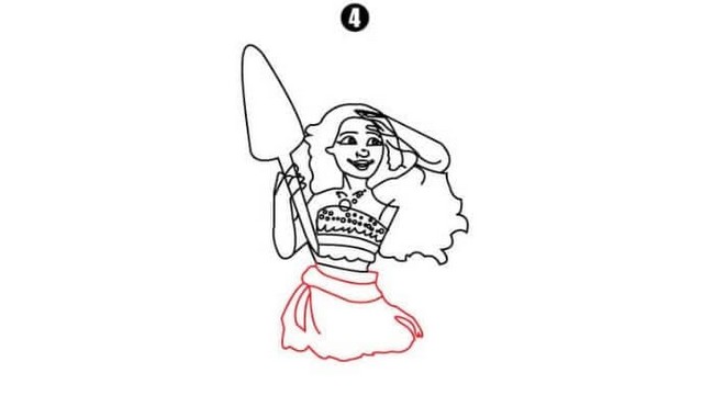 Princess Moana Drawing