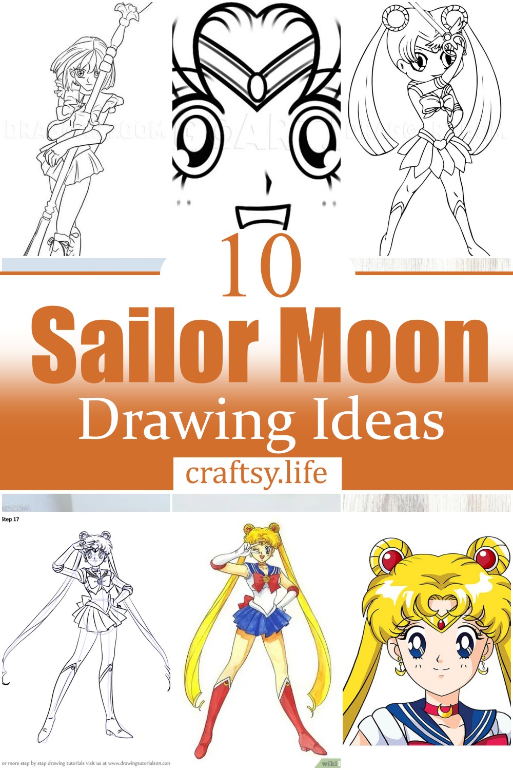 10 Sailor Moon Drawing Ideas