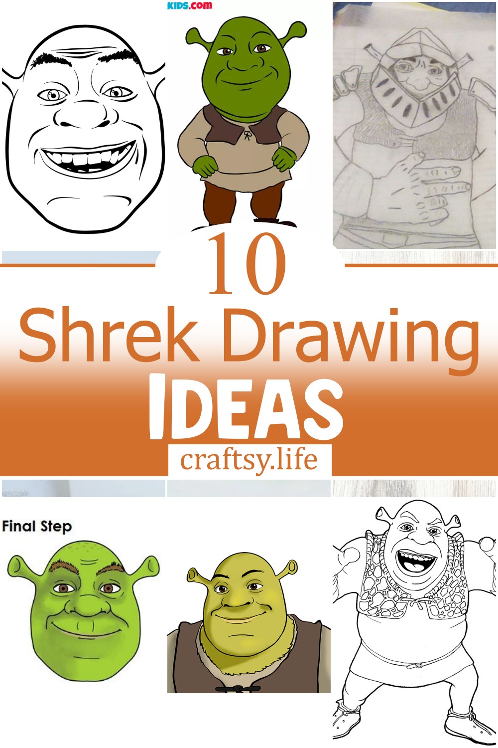 10 Shrek Drawing Ideas