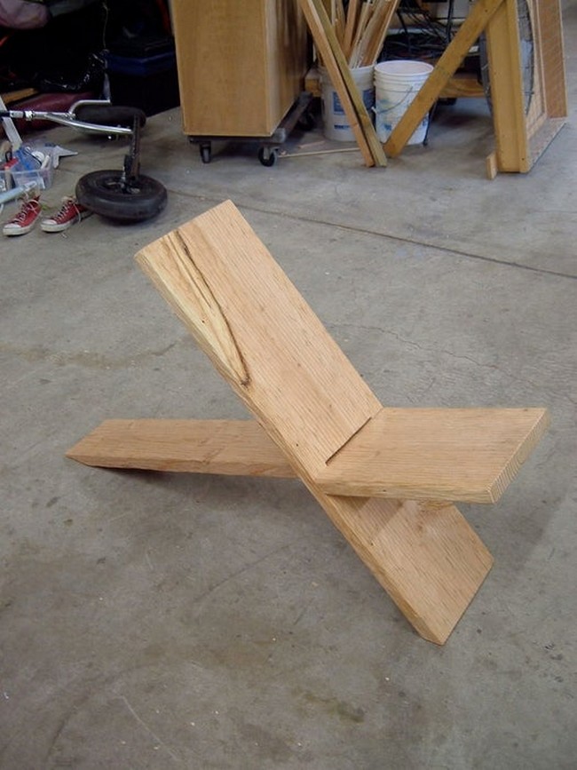 Simple DIY Viking Plank Chair