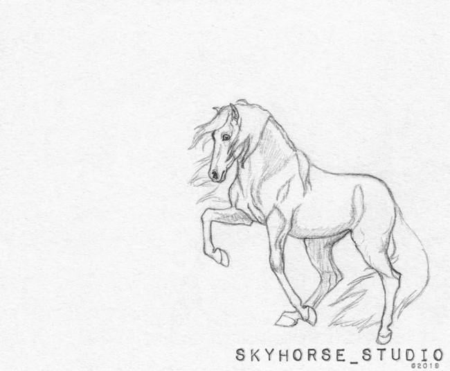 Simple Horse Drawing