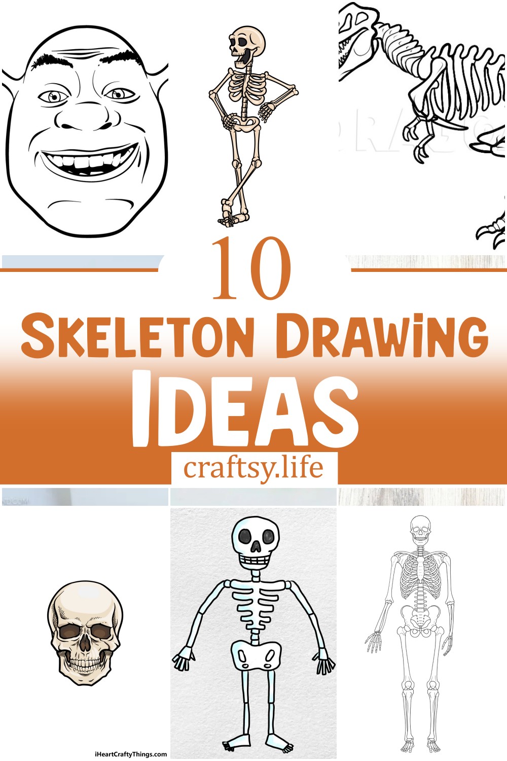 10 Skeleton Drawing Ideas