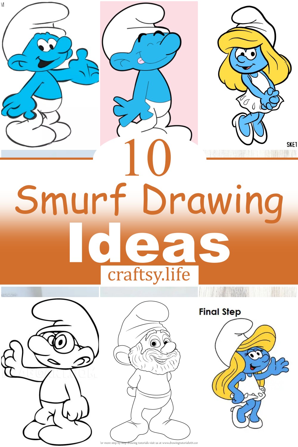 10 Smurf Drawing Ideas