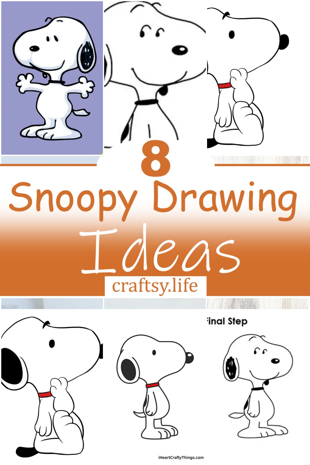 8 Snoopy Drawing Ideas
