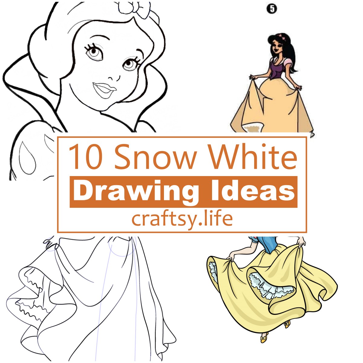 10 Snow White Drawing Ideas