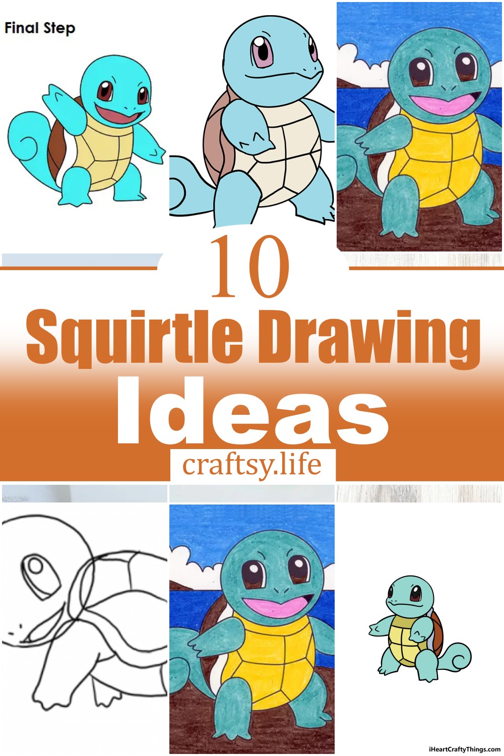 10 Squirtle Drawing Ideas