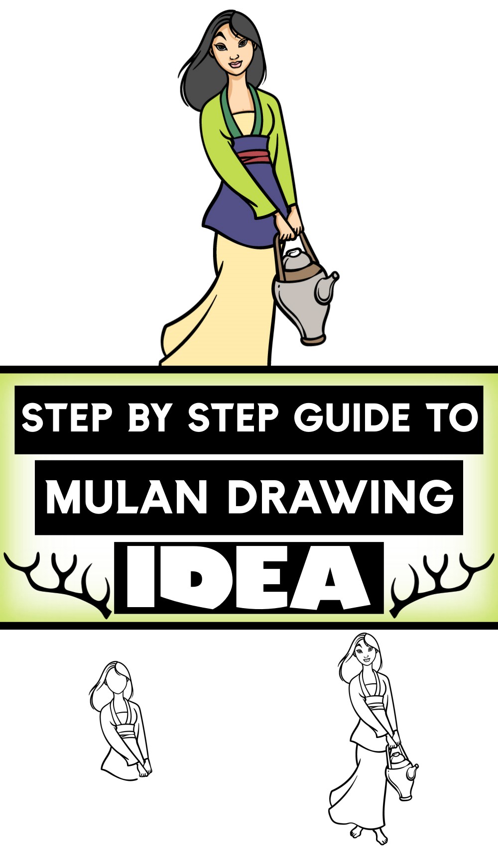 Step By Step Guide To Mulan Drawing