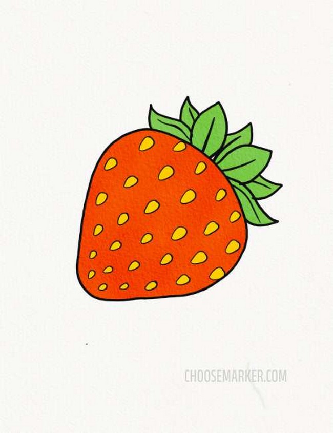 Strawberry Drawing