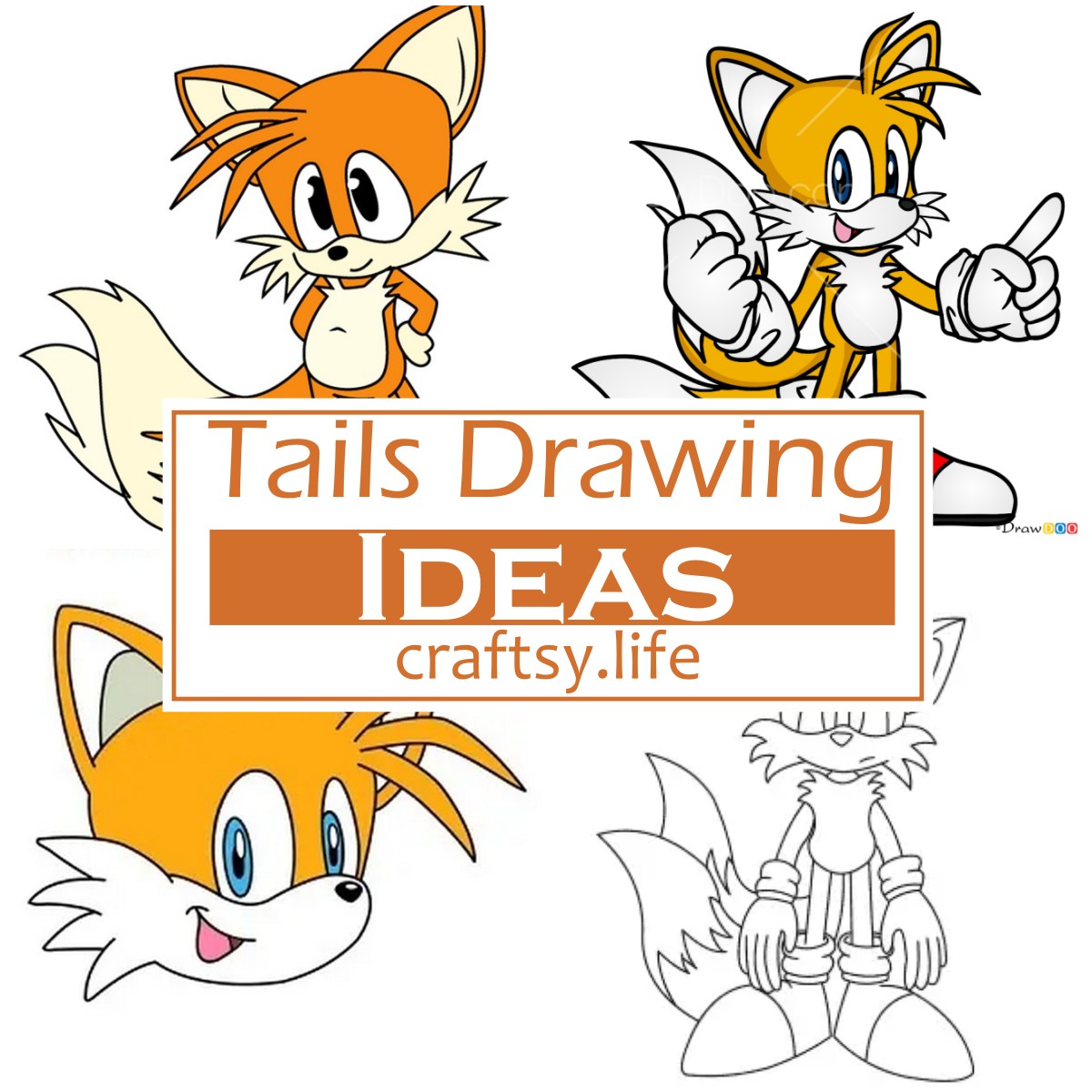 Tails Drawing Ideas 1