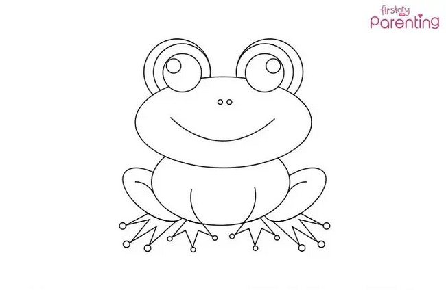 Tiny Frog Drawing For Kids