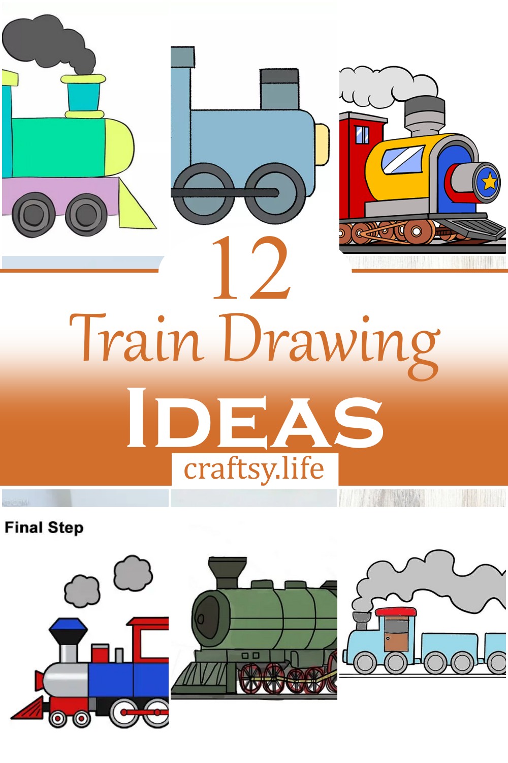 Train Drawing Ideas