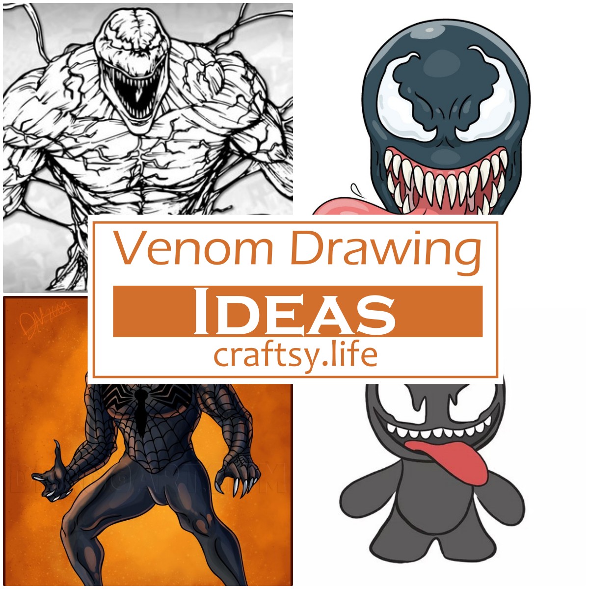 Venom Drawing Ideas 1