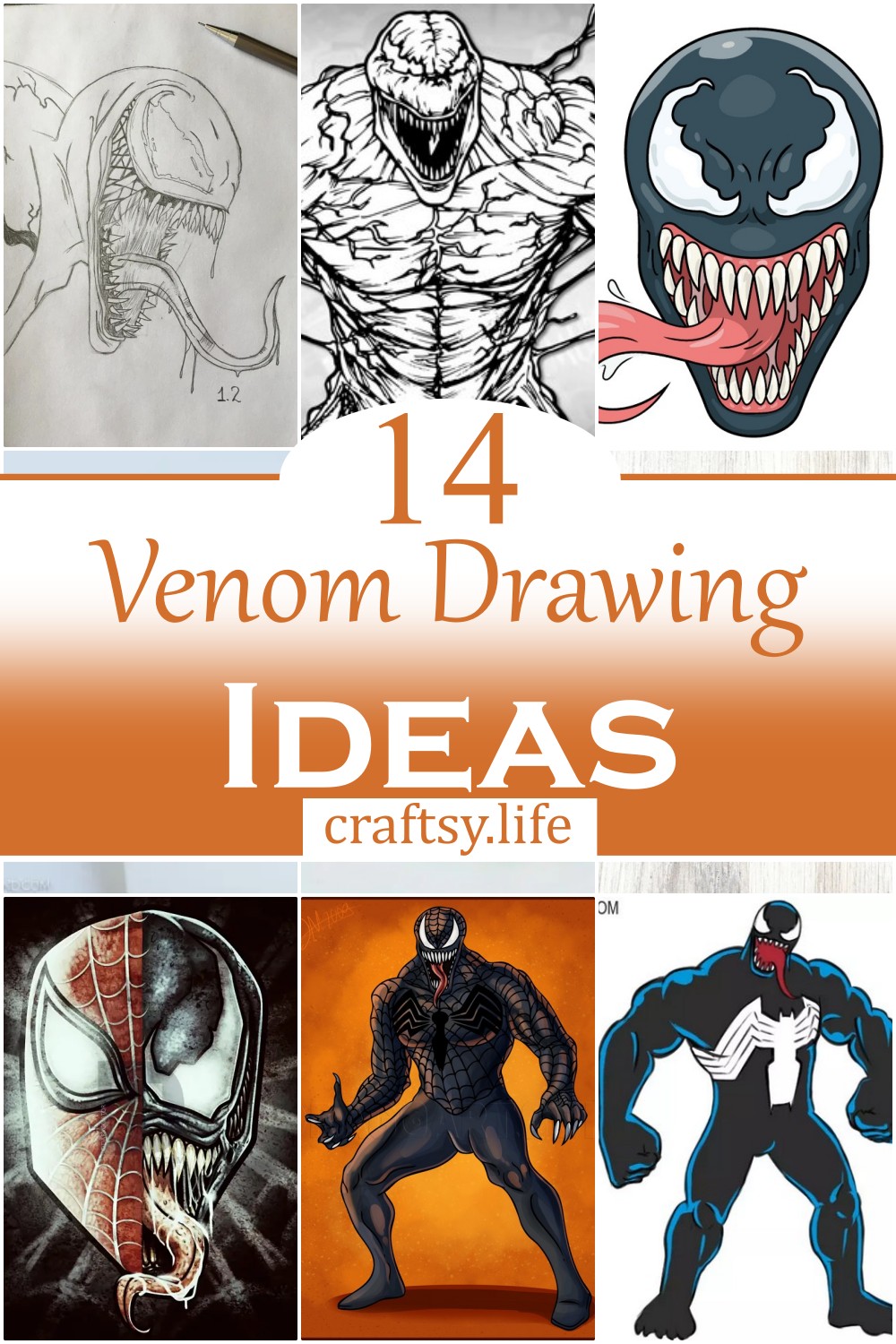 Venom Drawing Ideas
