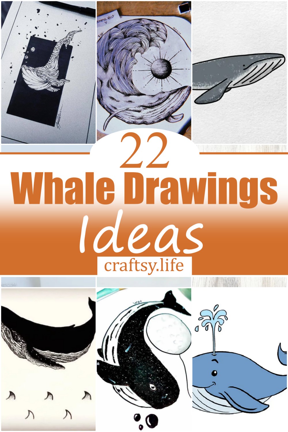 22 Whale Drawings Ideas