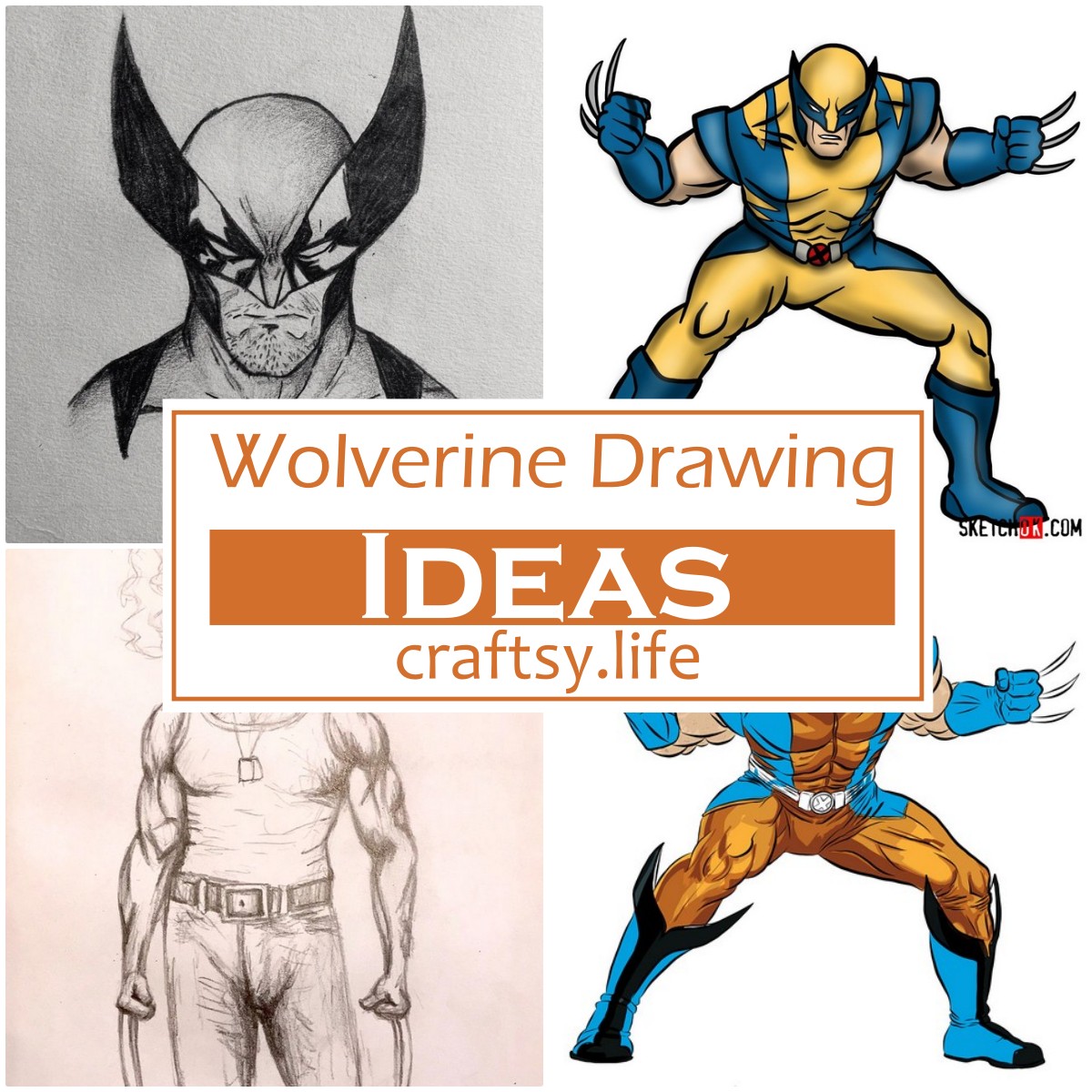 Wolverine Drawing Ideas 1