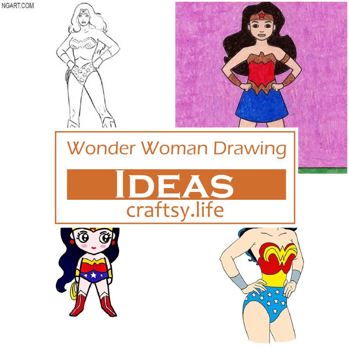 Wonder Woman Drawing Ideas 1