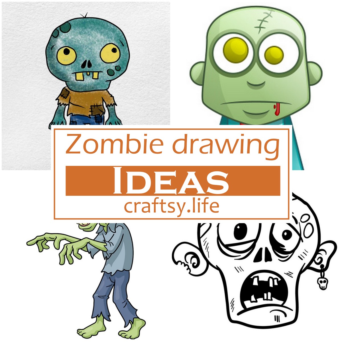 Zombie drawing Ideas 1