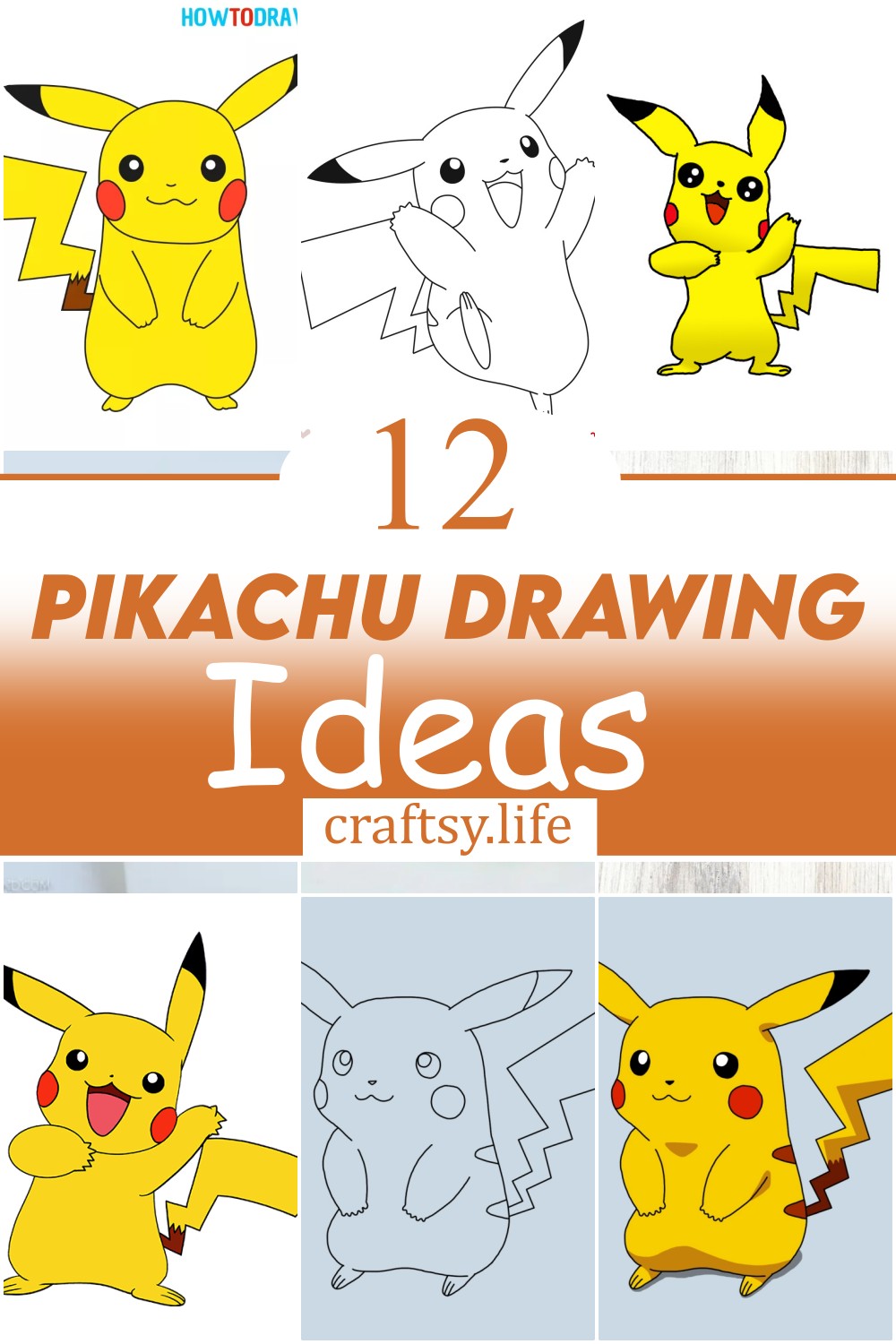 12 Pikachu Drawing Ideas