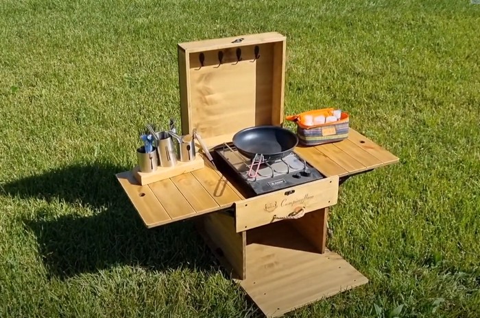 DIY Camp Kitchen Box