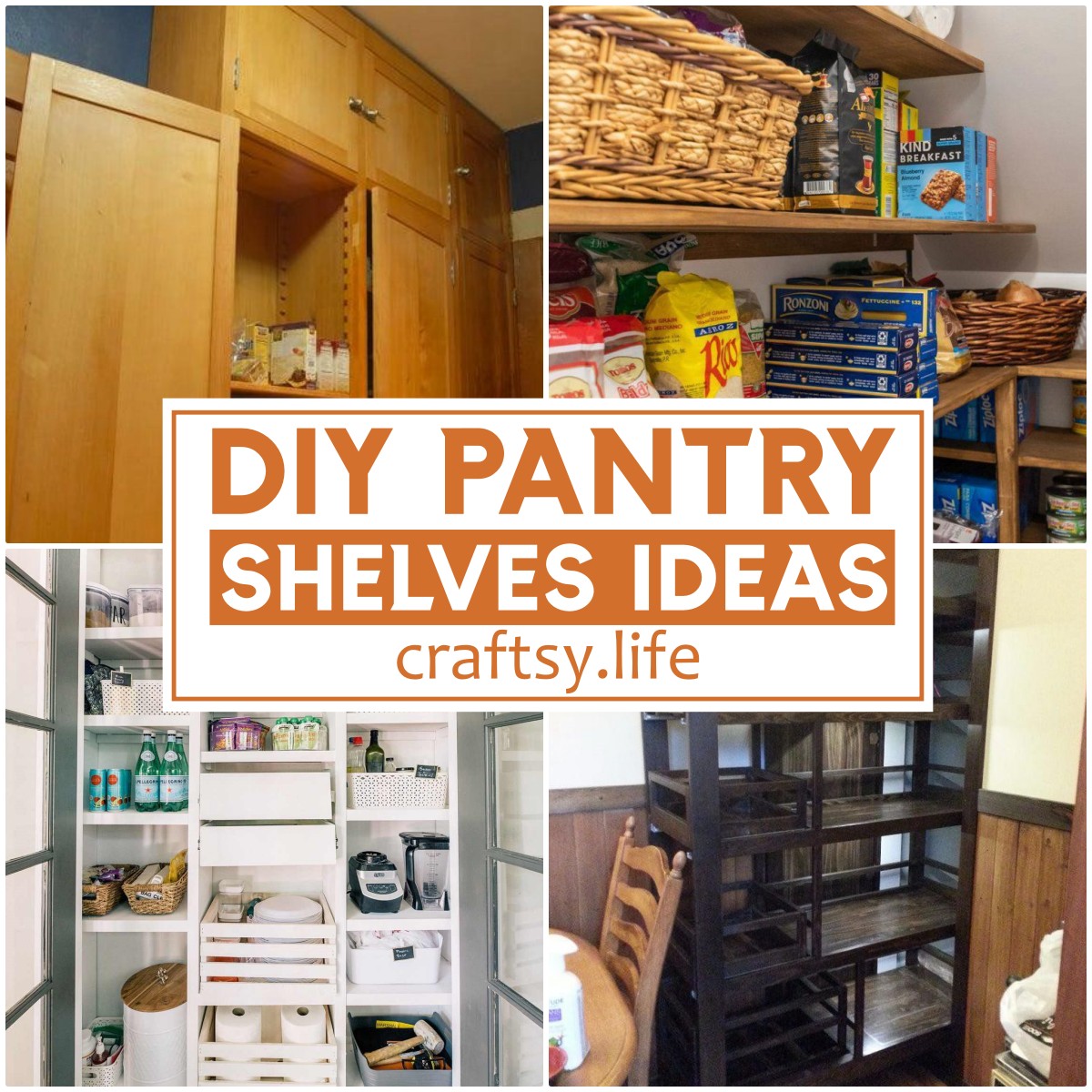 DIY Pantry Shelves Ideas
