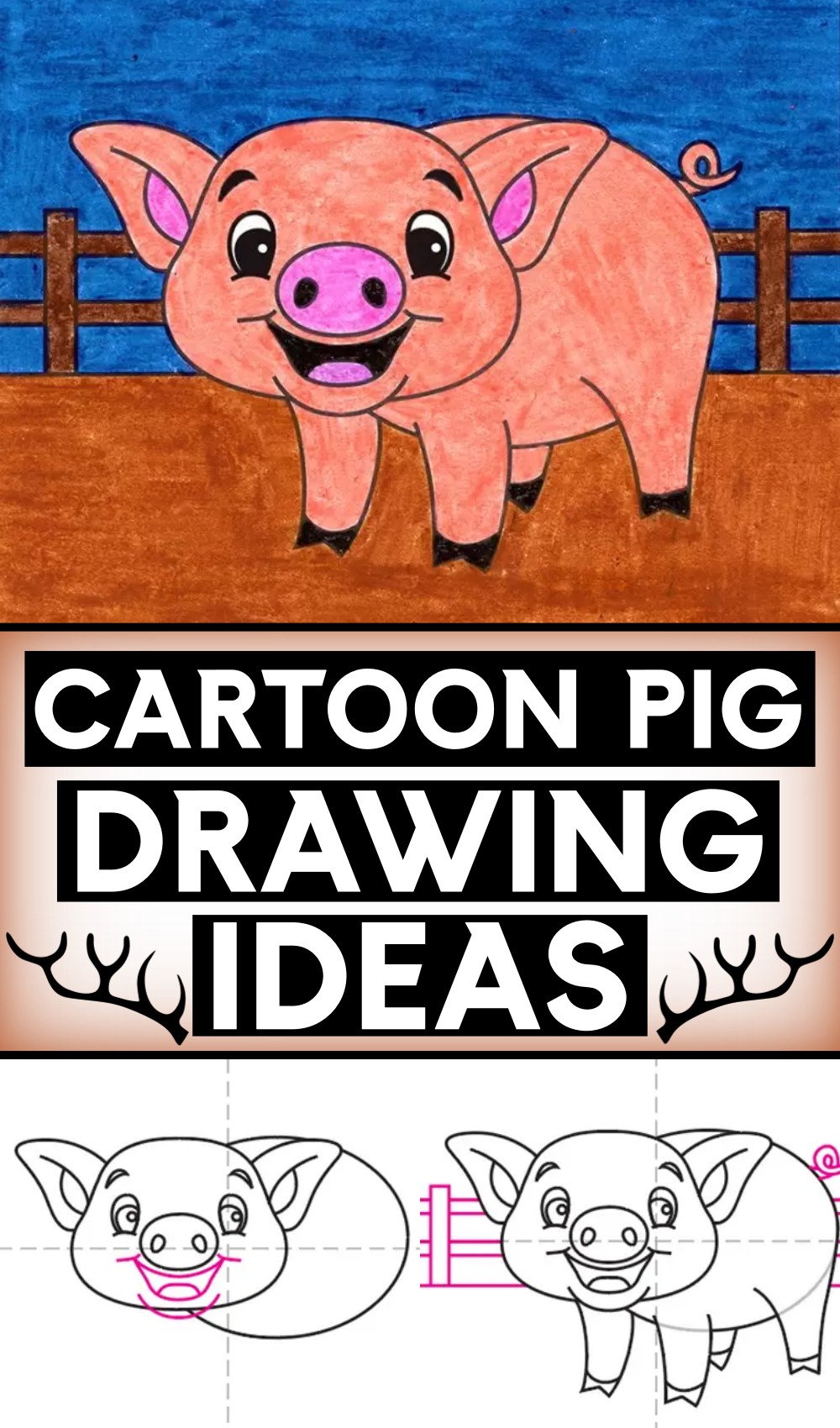 Draw A Cartoon Pig