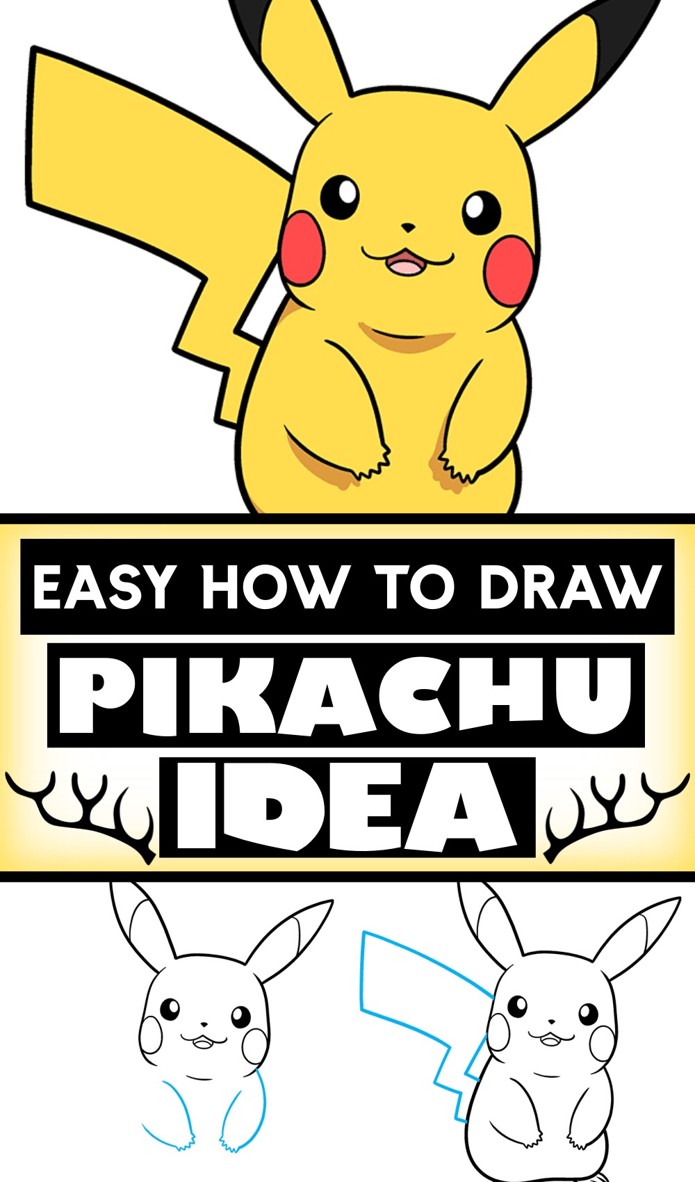 Easy How To Draw Pikachu