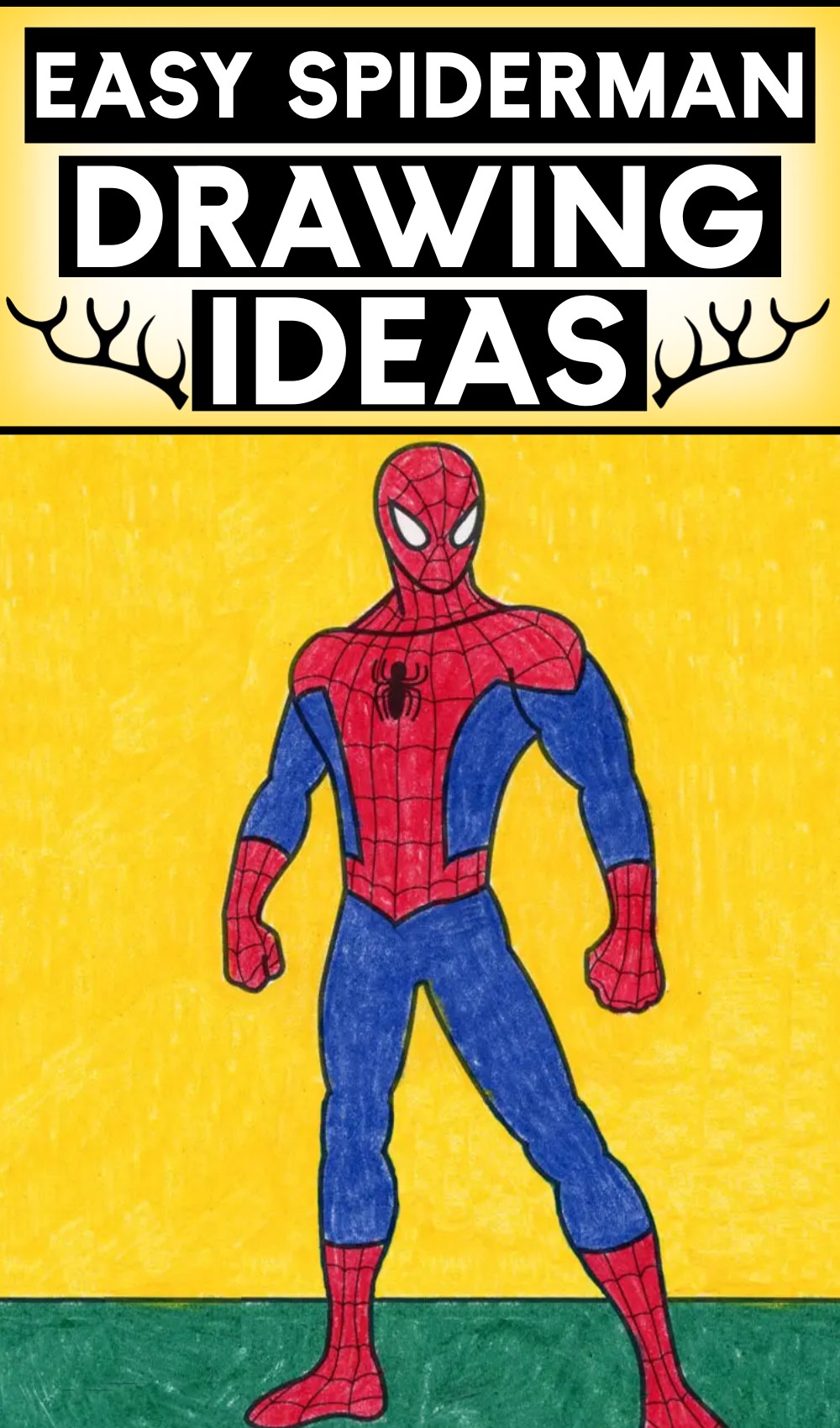 Easy How To Draw Spiderman Tutorial
