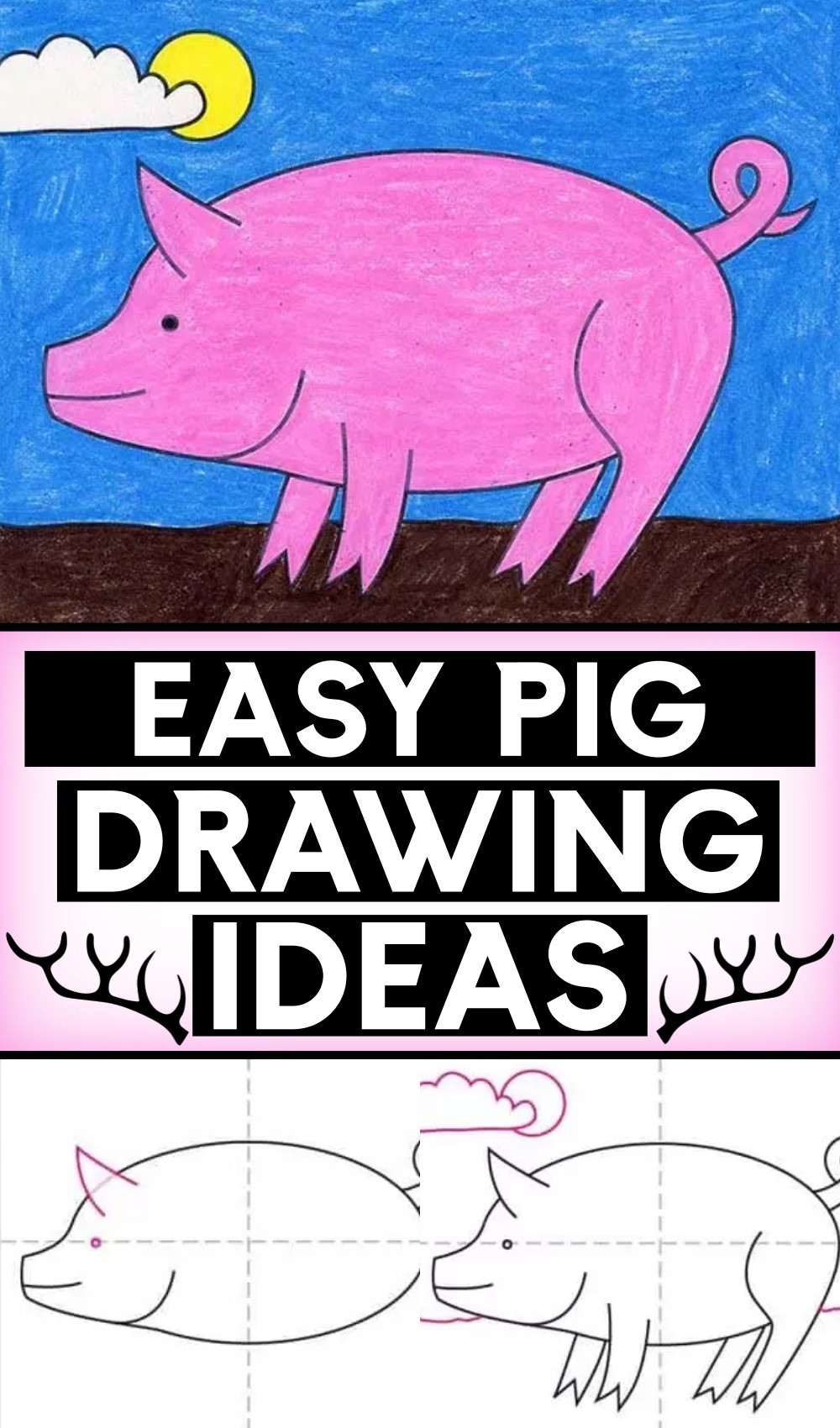 Easy To Draw A Pig