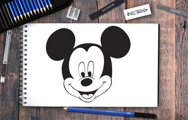 How To Draw Mickey Mouse Step By Step