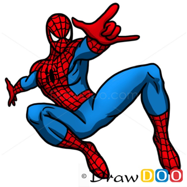 How To Draw Spiderman Cartoon Characters