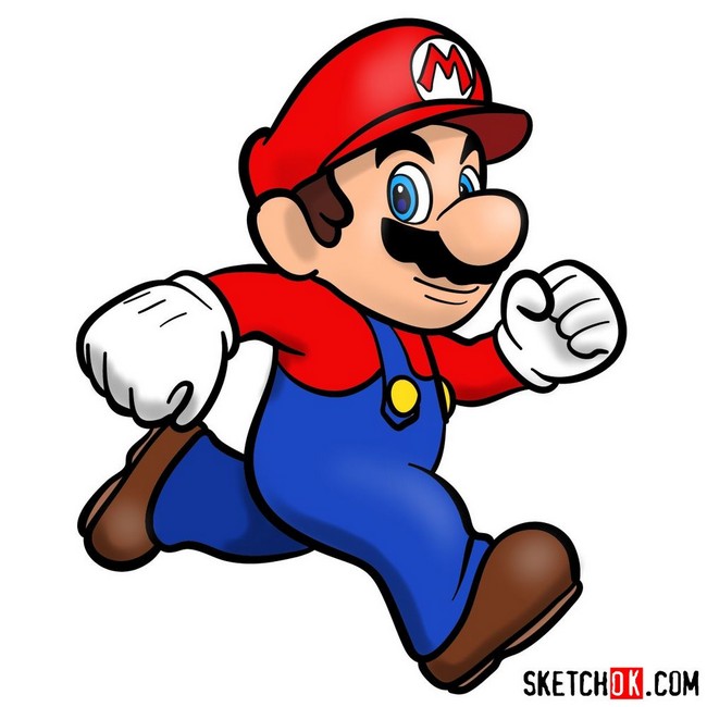 How To Draw Super Mario Running