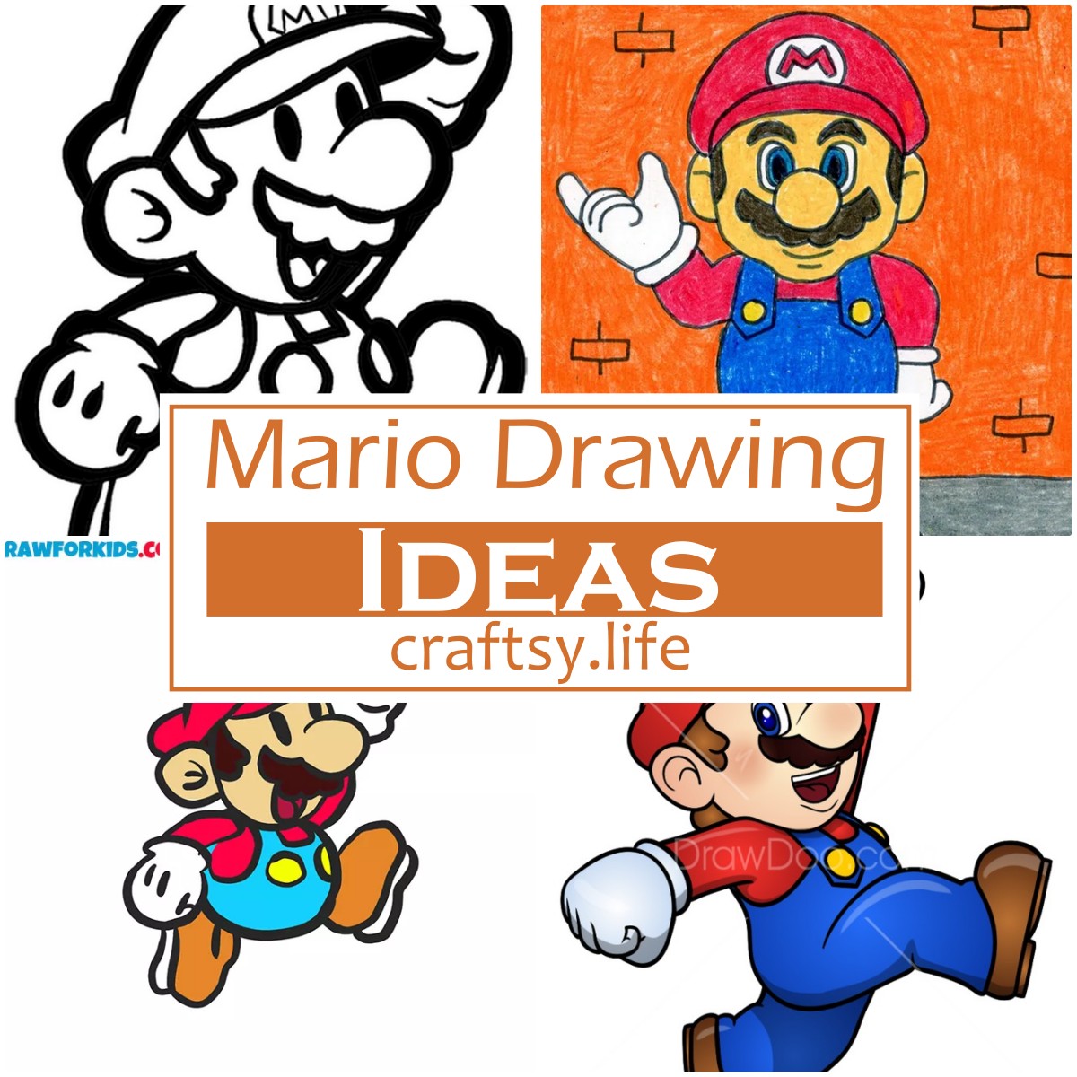 14 Easy Mario Drawing Ideas And Tutorial Craftsy