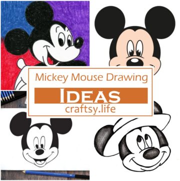 Mickey Mouse Drawing Ideas 1