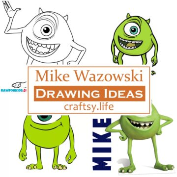 Mike Wazowski Drawing Ideas 1