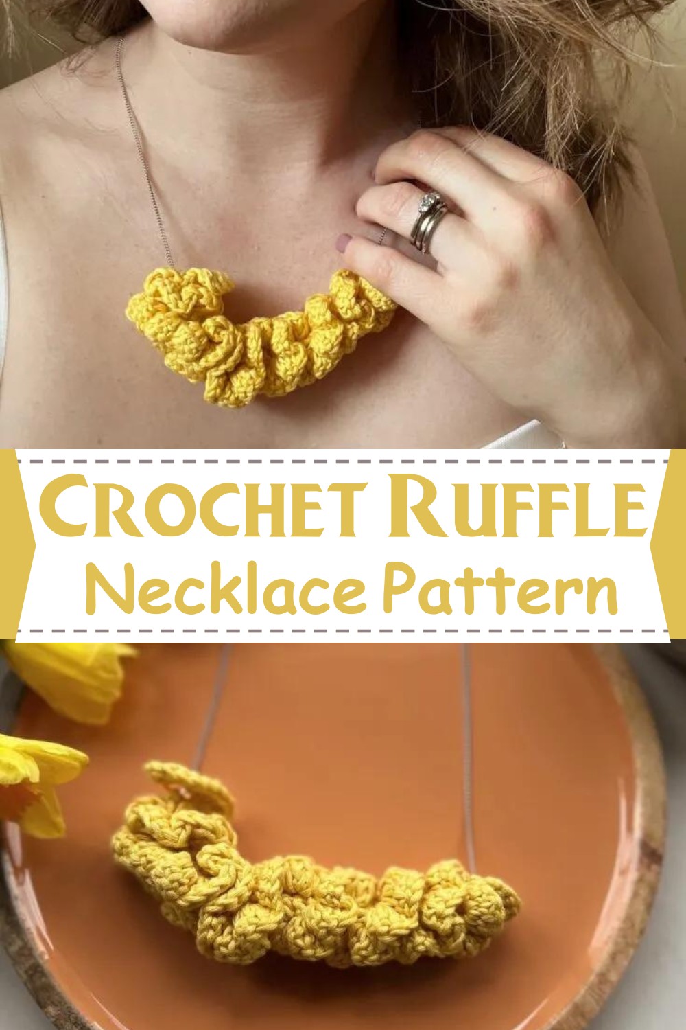 Crochet Ruffle Necklace Pattern