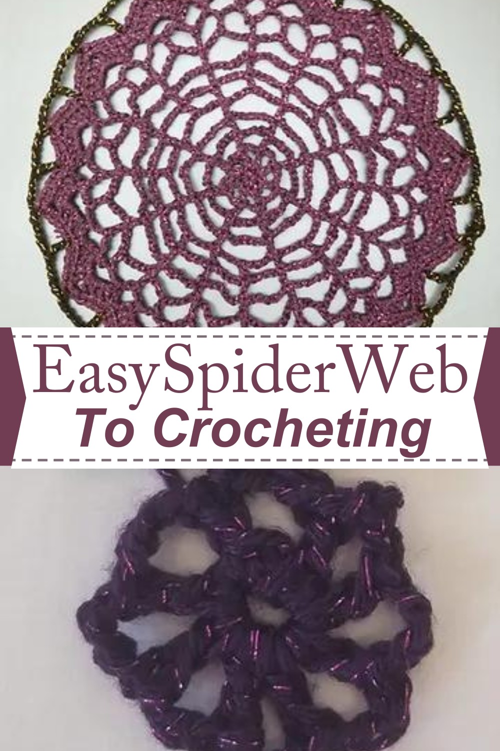 Easy Spider Web To Crocheting