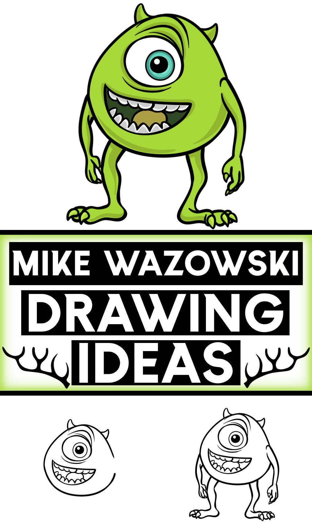 How To Draw Mike Wazowski