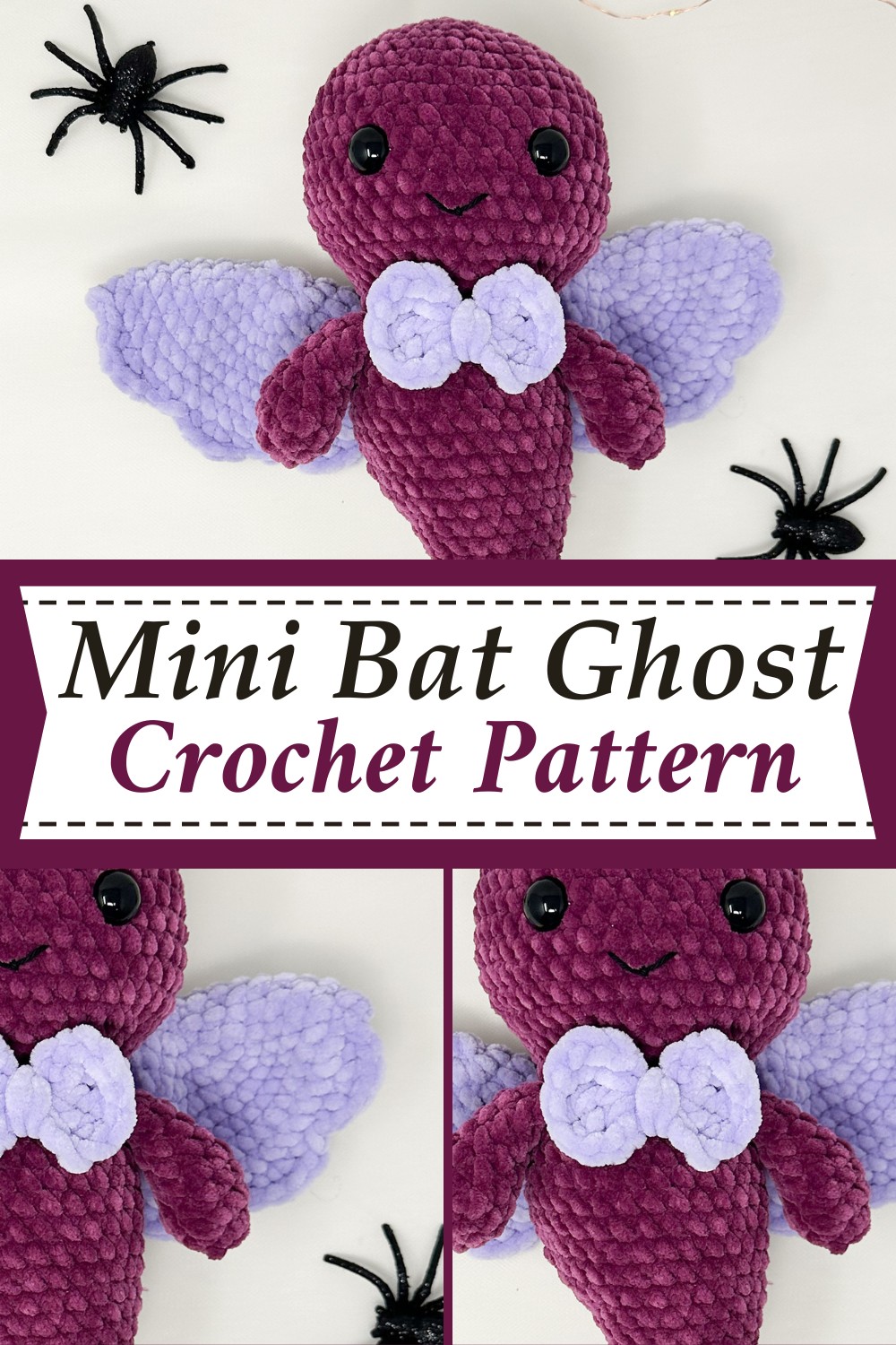 Mini Bat Ghost Crochet Pattern