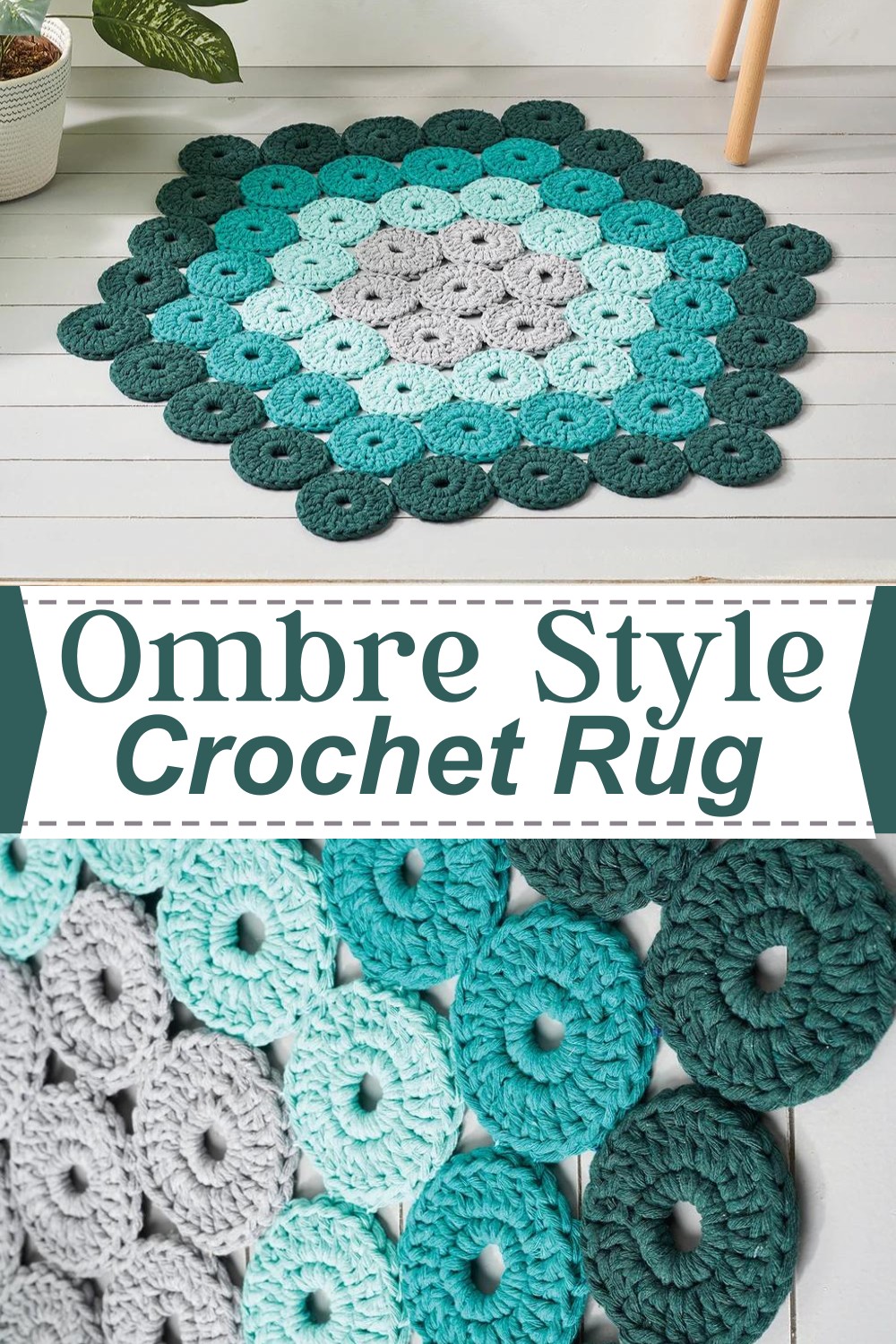 Ombre Style Crochet Rug Pattern
