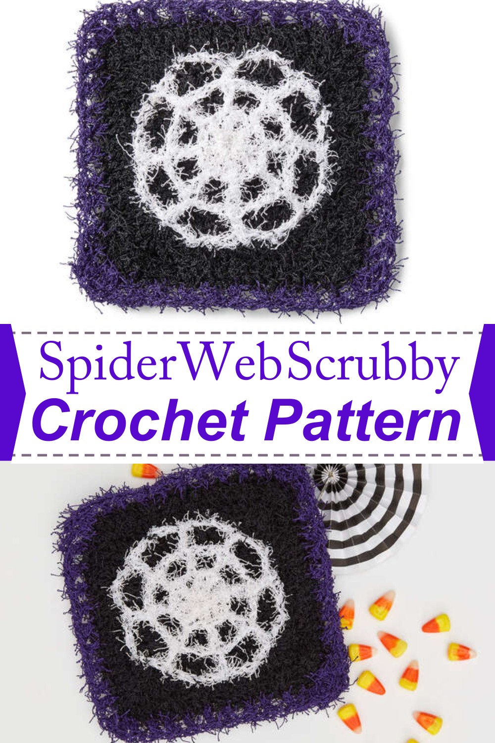 Spider Web Scrubby Crochet Pattern