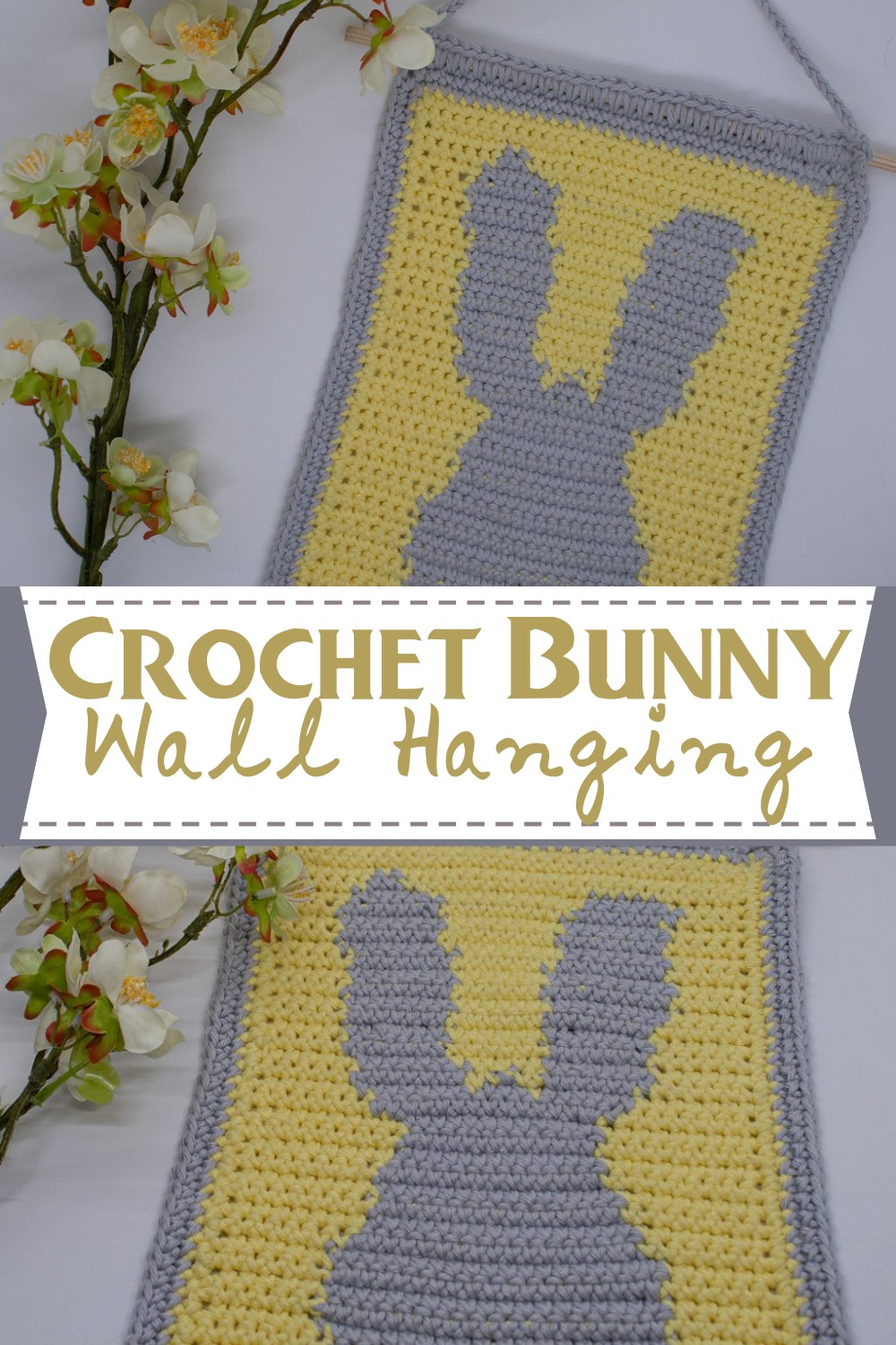 Crochet Bunny Wall Hanging