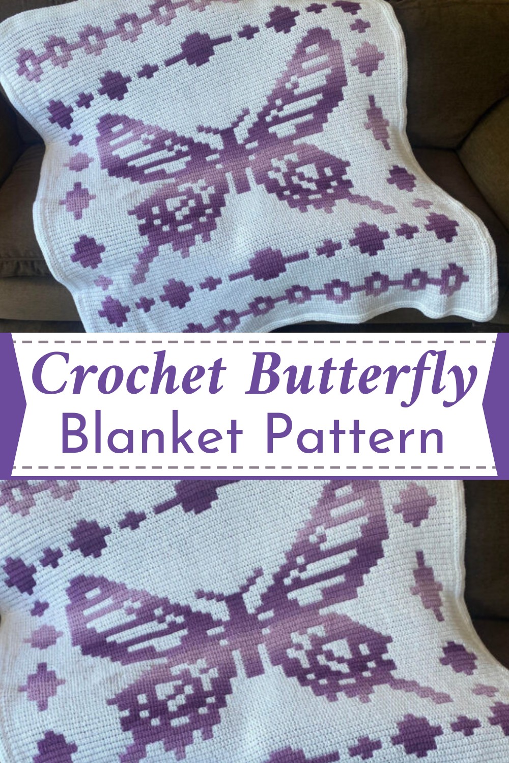 Crochet Butterfly Blanket Pattern