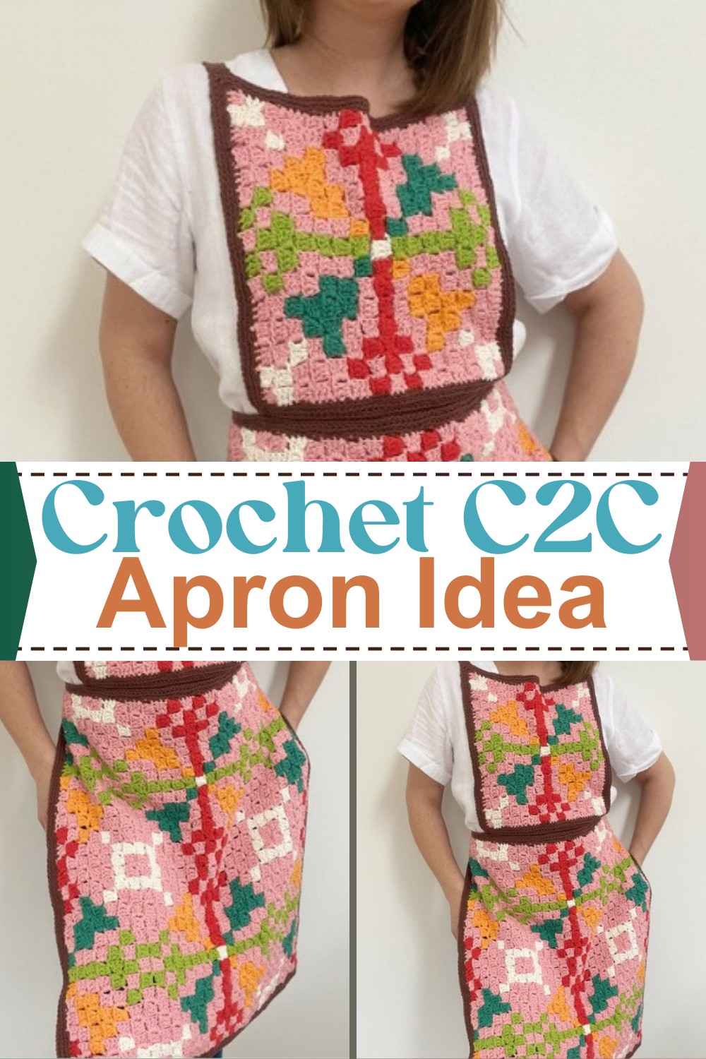 Crochet C2C Apron Idea For Vintage Lovers