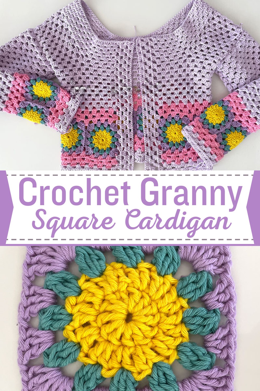 Crochet Granny Square Cardigan 