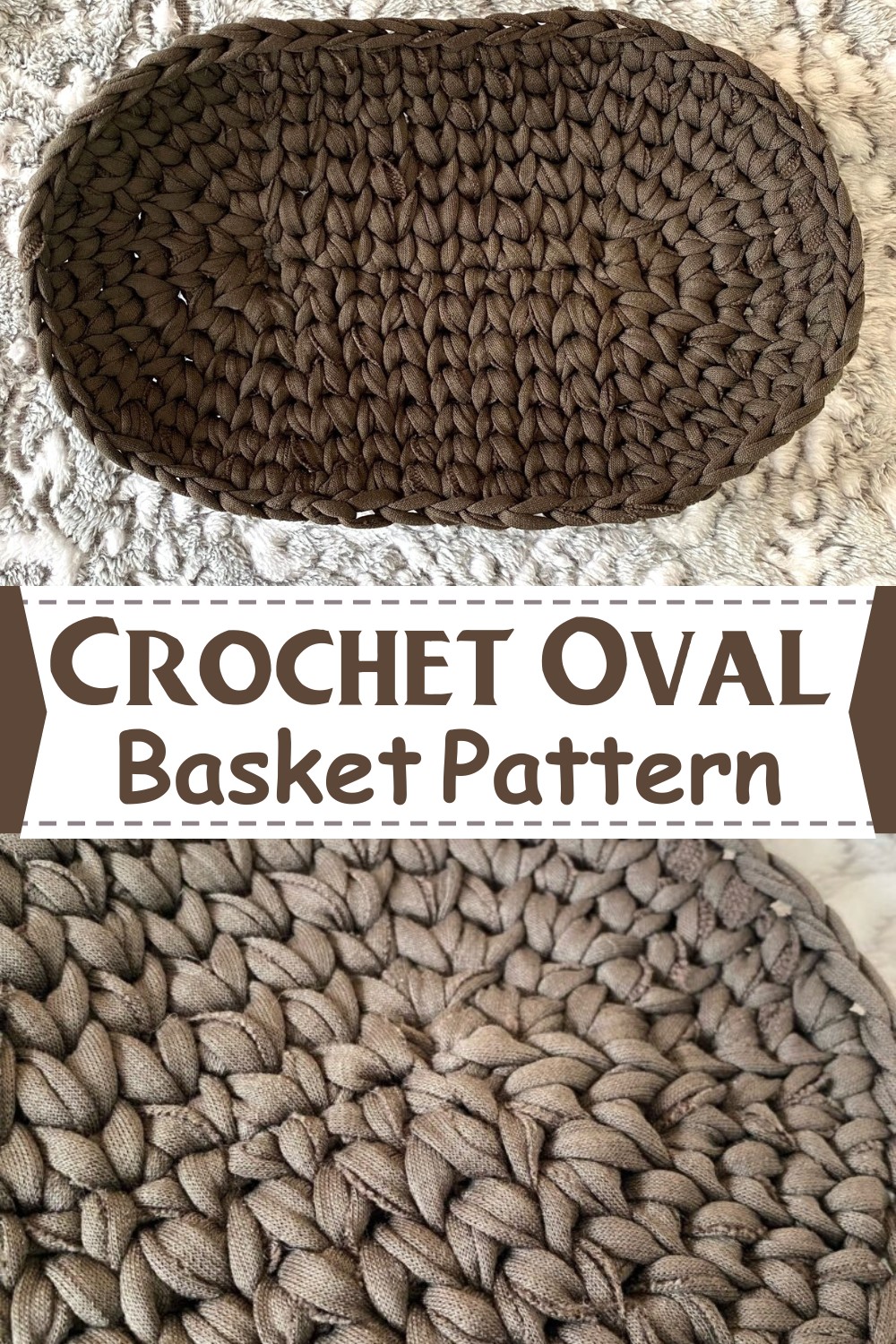 Crochet Oval Basket Pattern